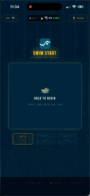GoSwim Reflex app demonstration
